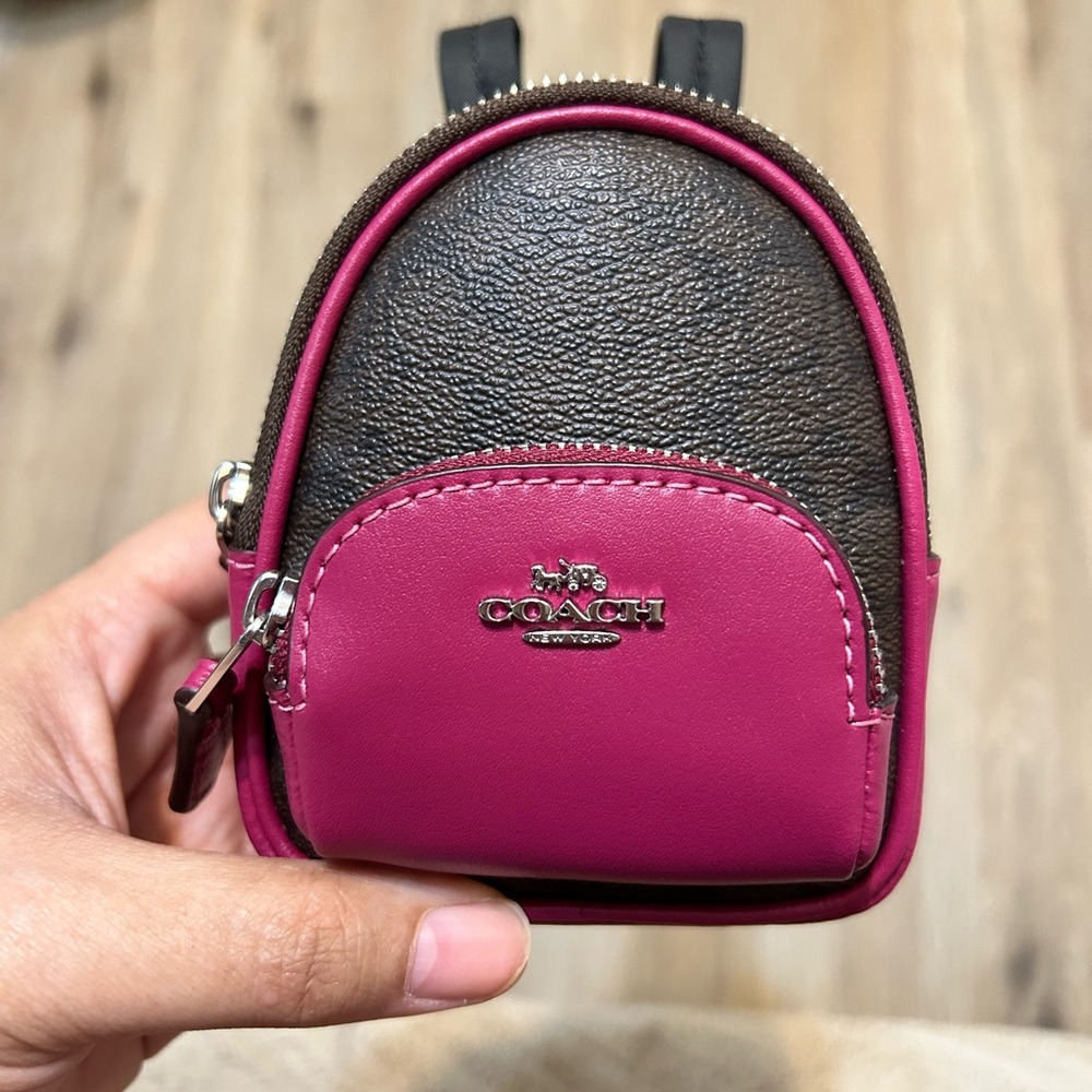 ALMOST PERFECT Coach Mini Backpack Charm